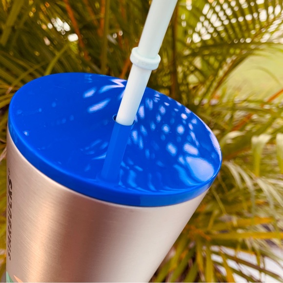 Starbuck Beach Stainless Steel Cup Insulated Palm Tree Tumbler Venti 24oz New - Picture 15 of 17